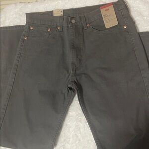 Levi's Men's Dark Gray Straight Jeans